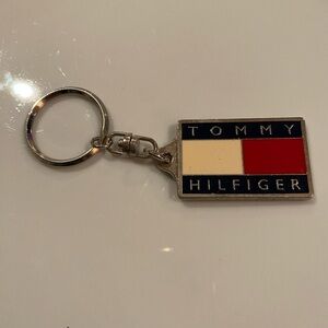Vintage TOMMY HILFIGER Keychain Metal Retro